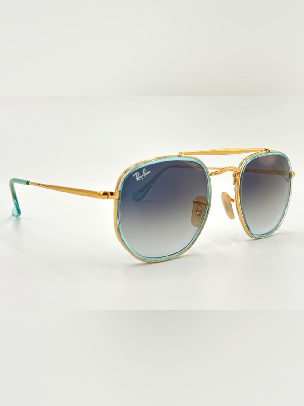Ray-Ban RB3648m Marshal II 9123/3m Size 52-145 Arista Gradient Blue 9.5/10 cond